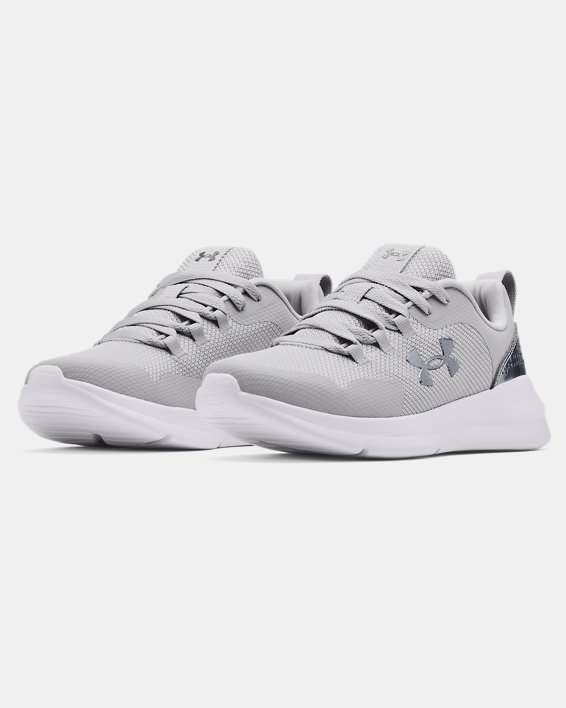 Women's UA Essential Sportstyle Shoes, Gray, pdpMainDesktop image number 3